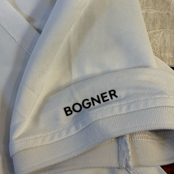 Bogner Cady Golf Tennis Pleated Back Shirt White Women's Size M - Picture 8 of 10